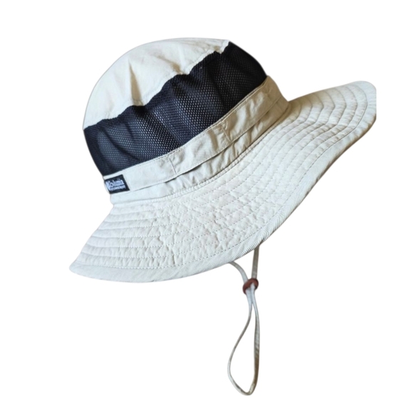 Columbia Other - Columbia Boonie Fishermes Tan and Black Sun Nylon Hat One Size Fits All